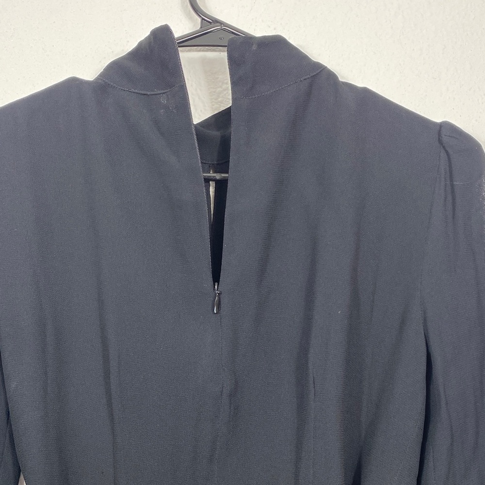 Reformation Black Long Sleeve Dress Size XS 100% Viscose - Picture 9 of 16